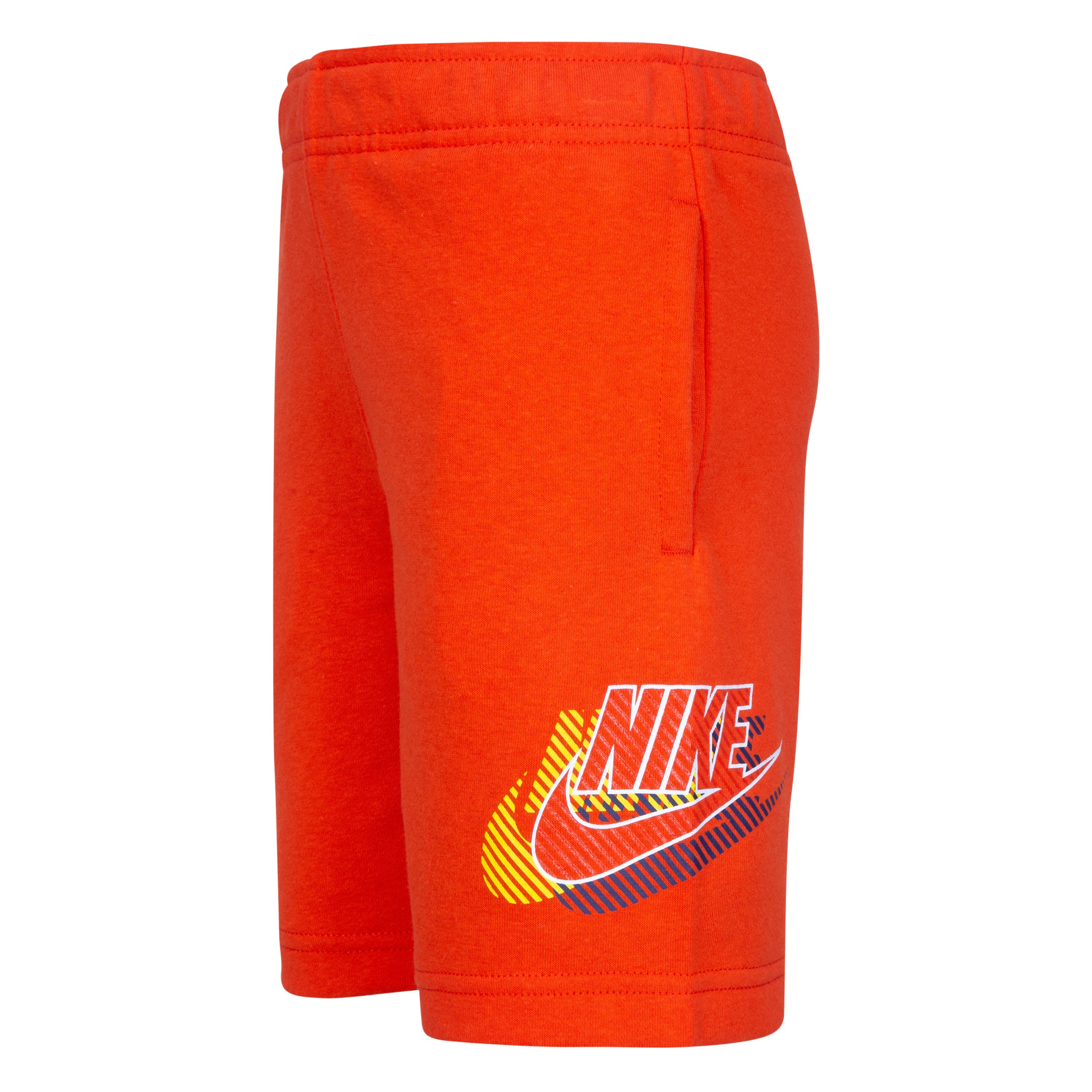 NIKE KIDS ACTIVE JOY FUTURA CREWNECK & SHORTS SET (ORANGE SIZE 4-7Y)